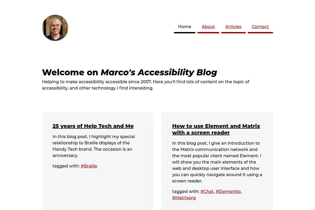 Marco's Accessibility Blog