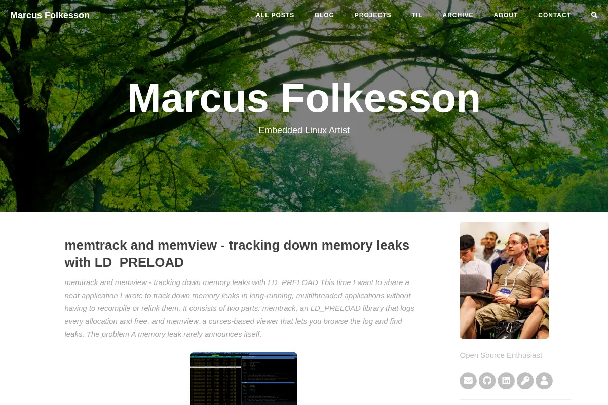 Marcus Folkesson Blog