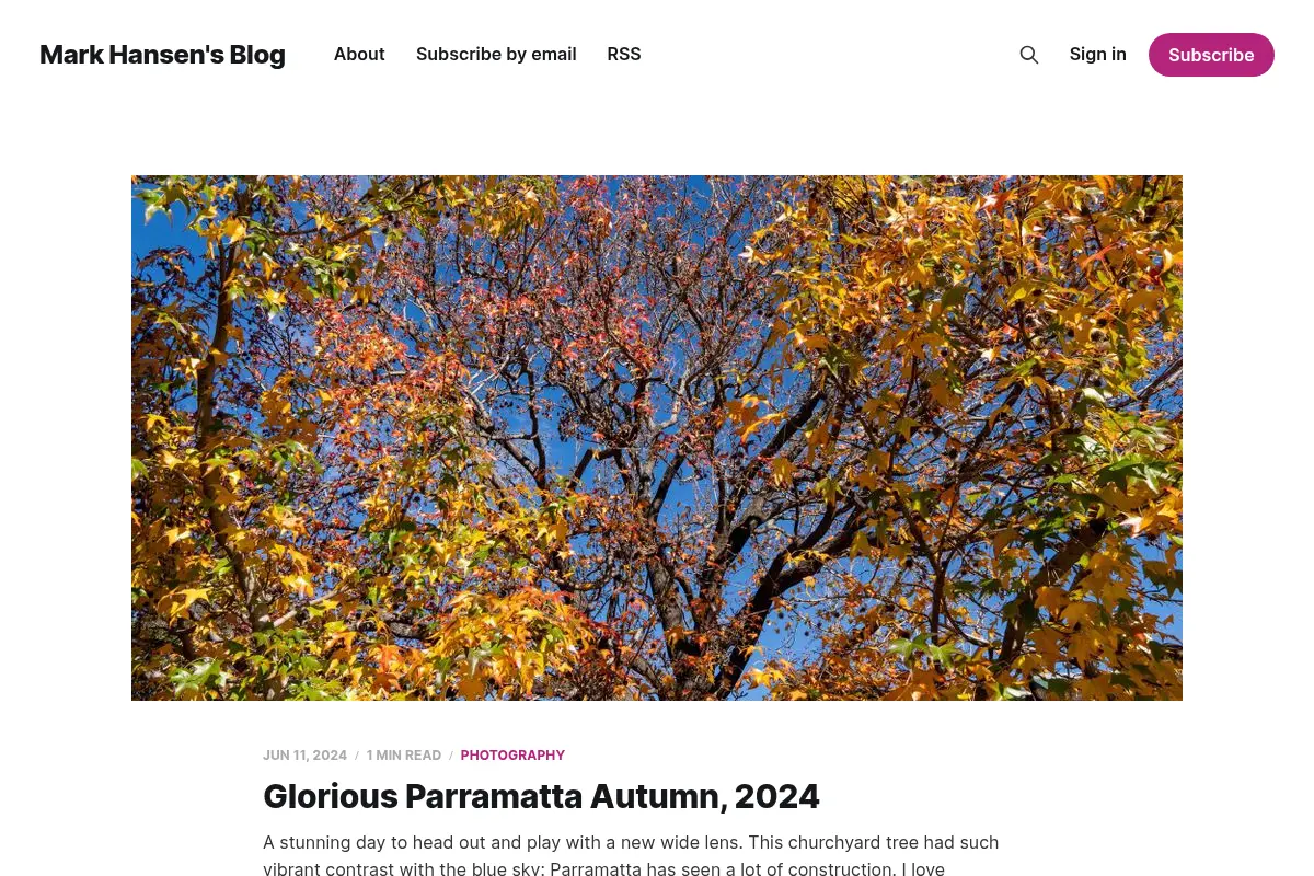 Mark Hansen's Blog