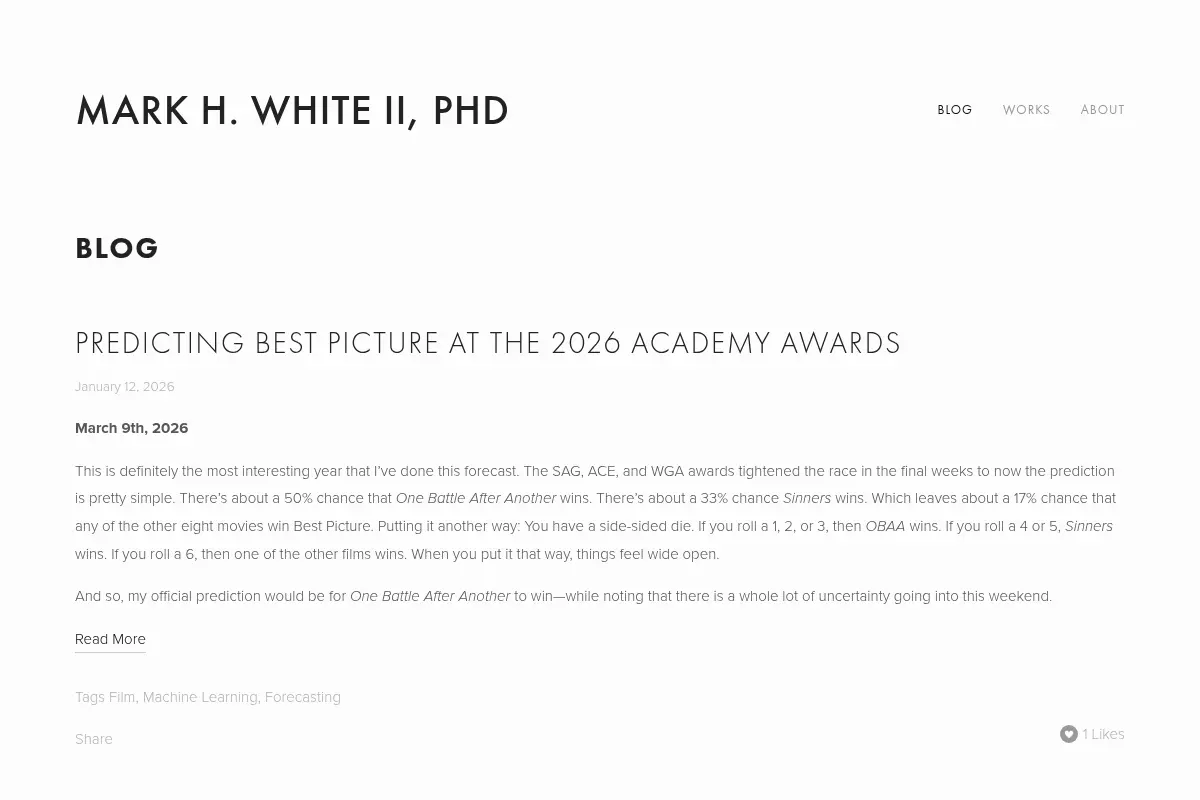 Mark H. White II, PhD