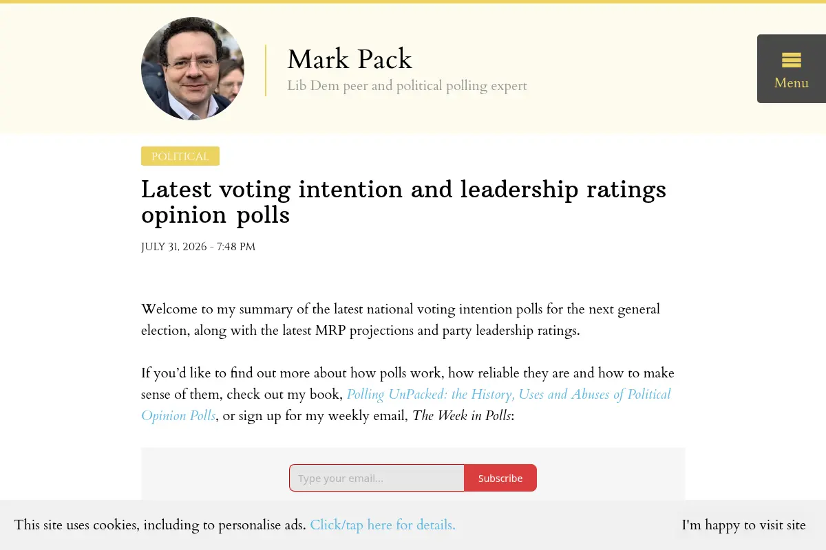 Dr. Mark Pack's website