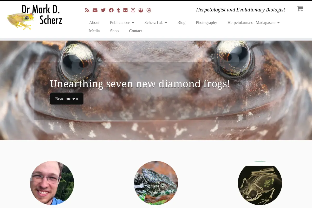 Dr Mark D. Scherz – Herpetologist and Evolutionary Biologist