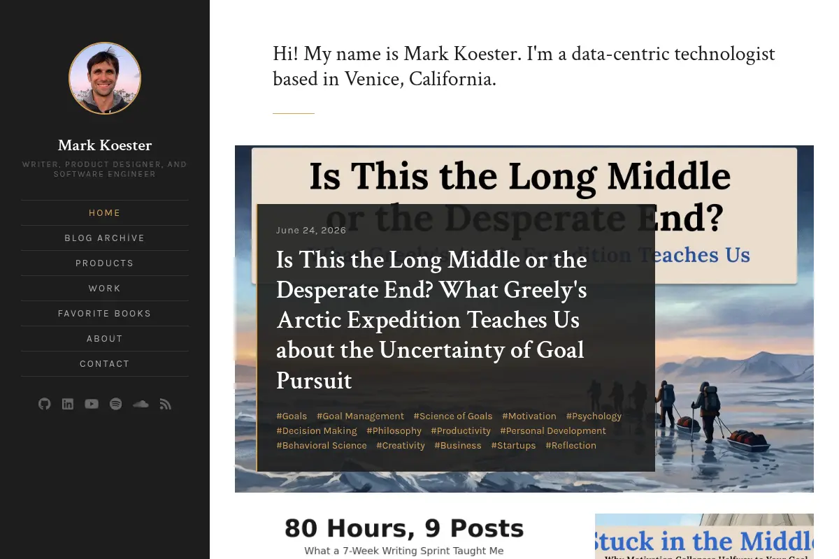 Mark Koester Personal Blog