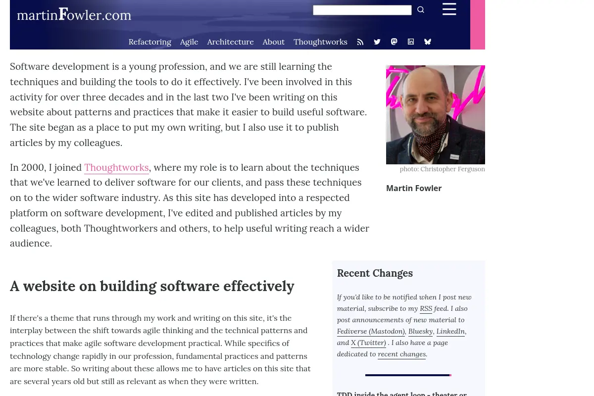 Martin Fowler's Website