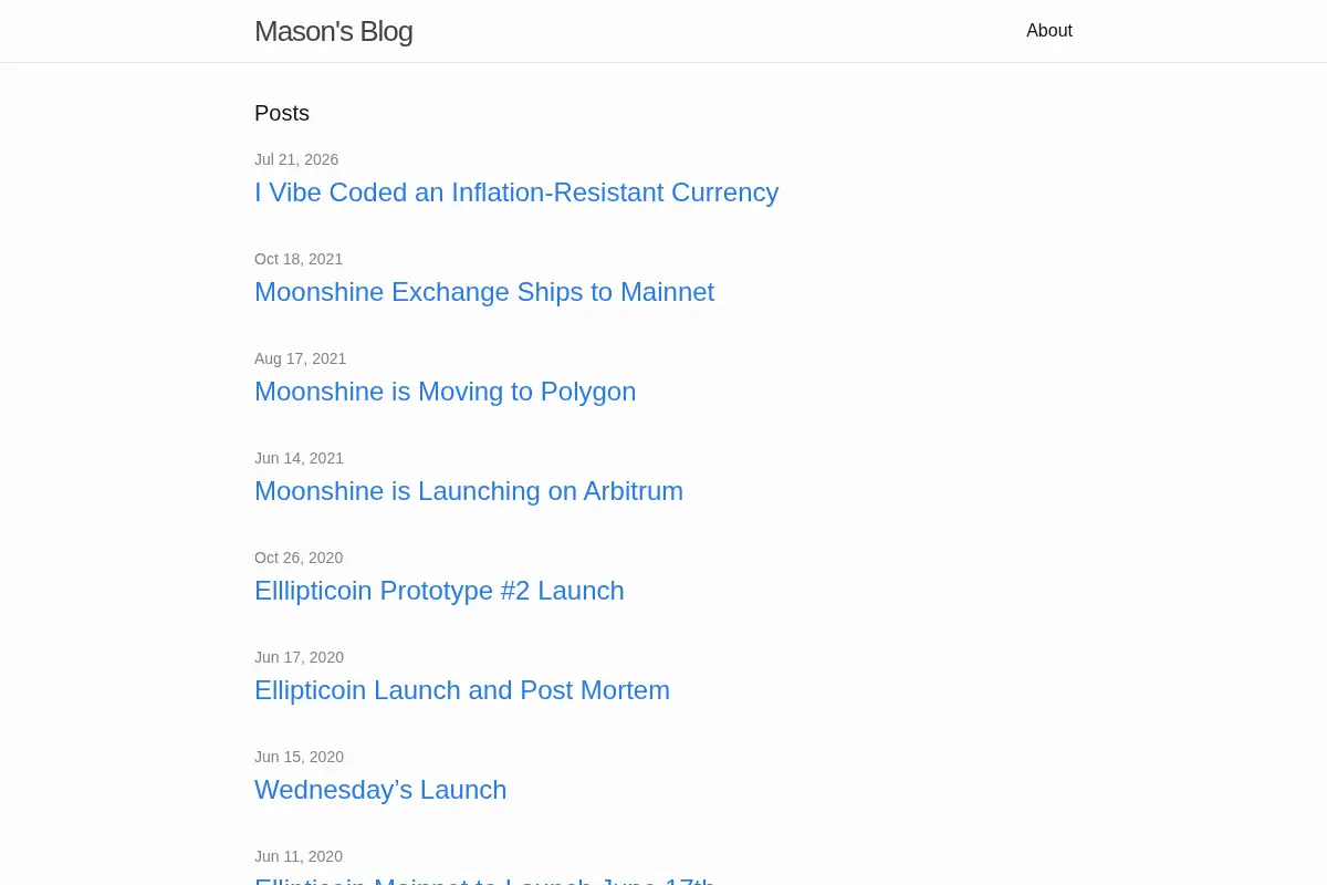 Mason's Blog