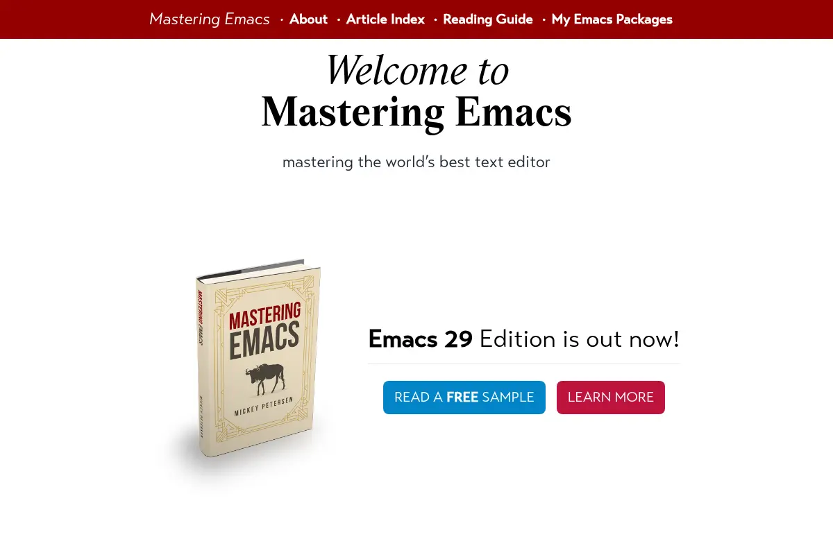 Mastering Emacs