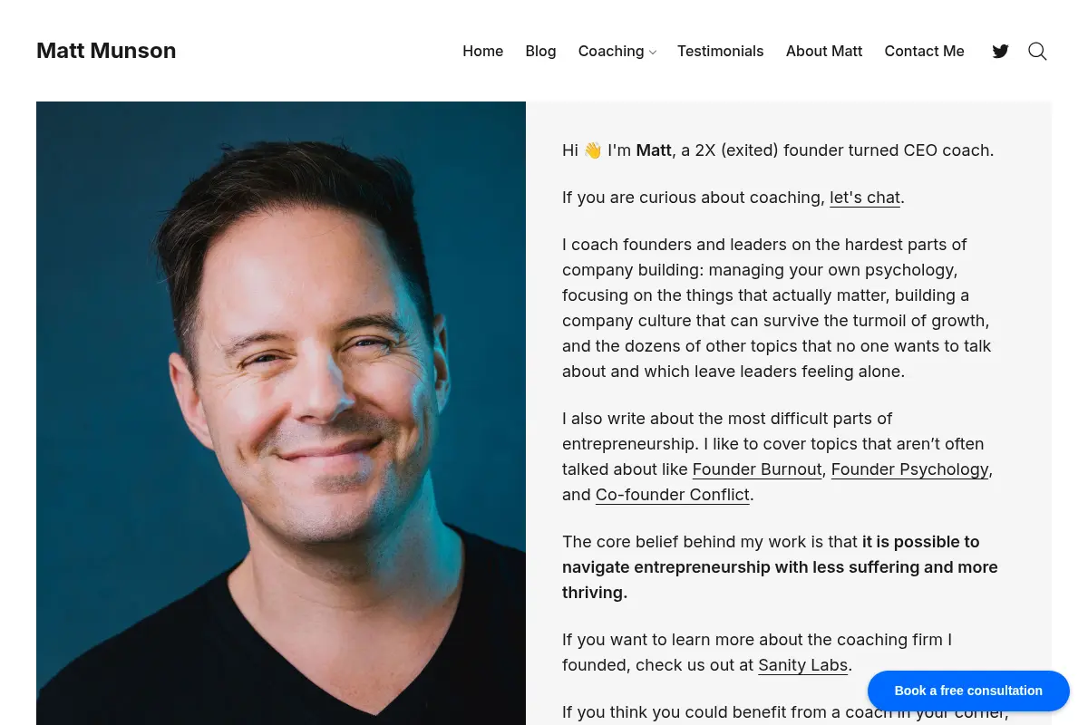 Matt Munson - CEO coach | 2x (exited) founder