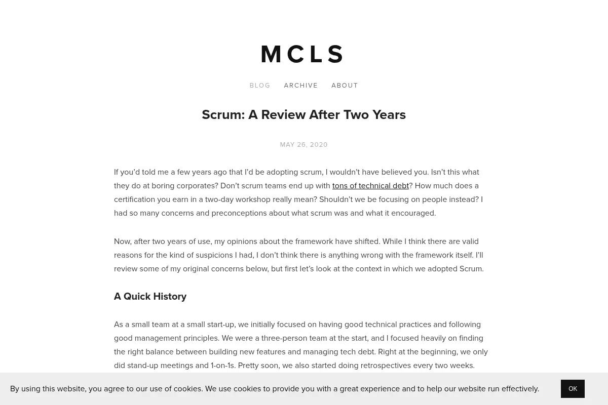 mcls – thoughts on software engineering