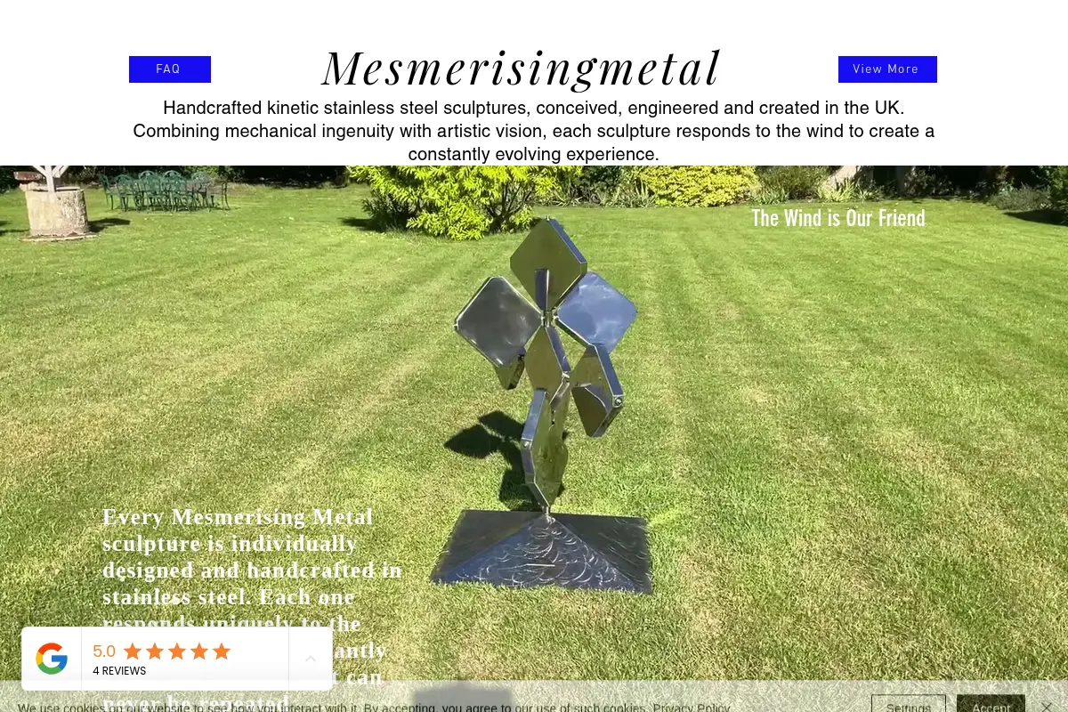 Mesmerisingmetal – Unique Kinetic Wind Sculptures UK