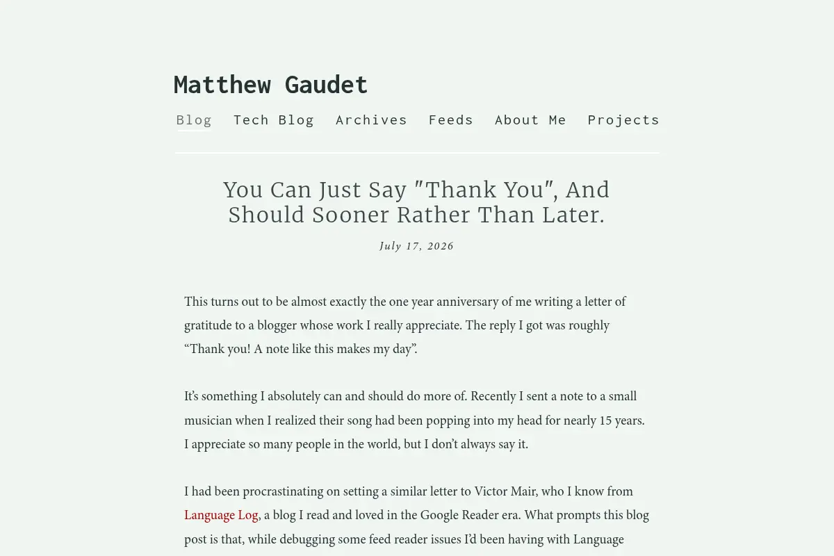 Matthew Gaudet