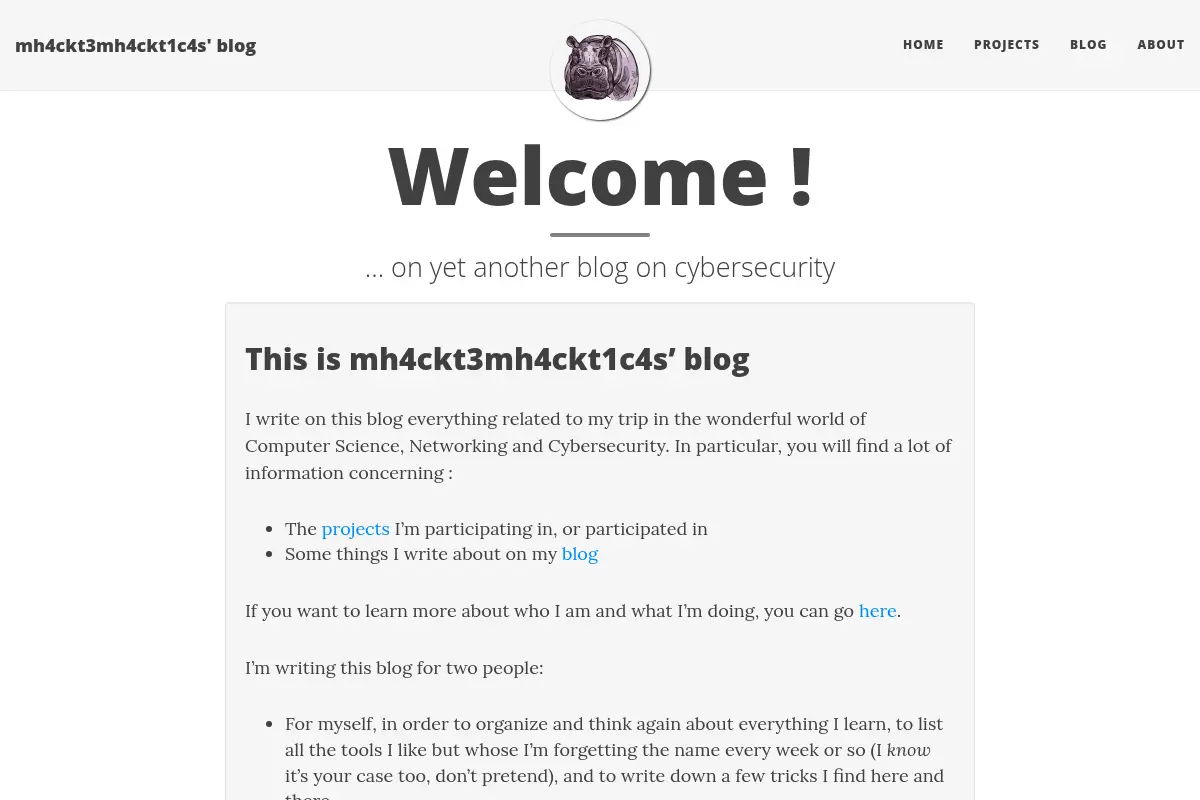 Welcome !