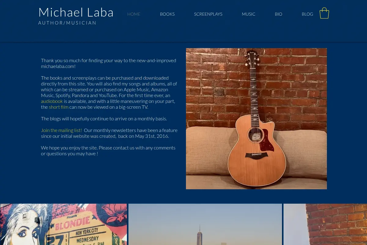 Author and Musician Michael Laba