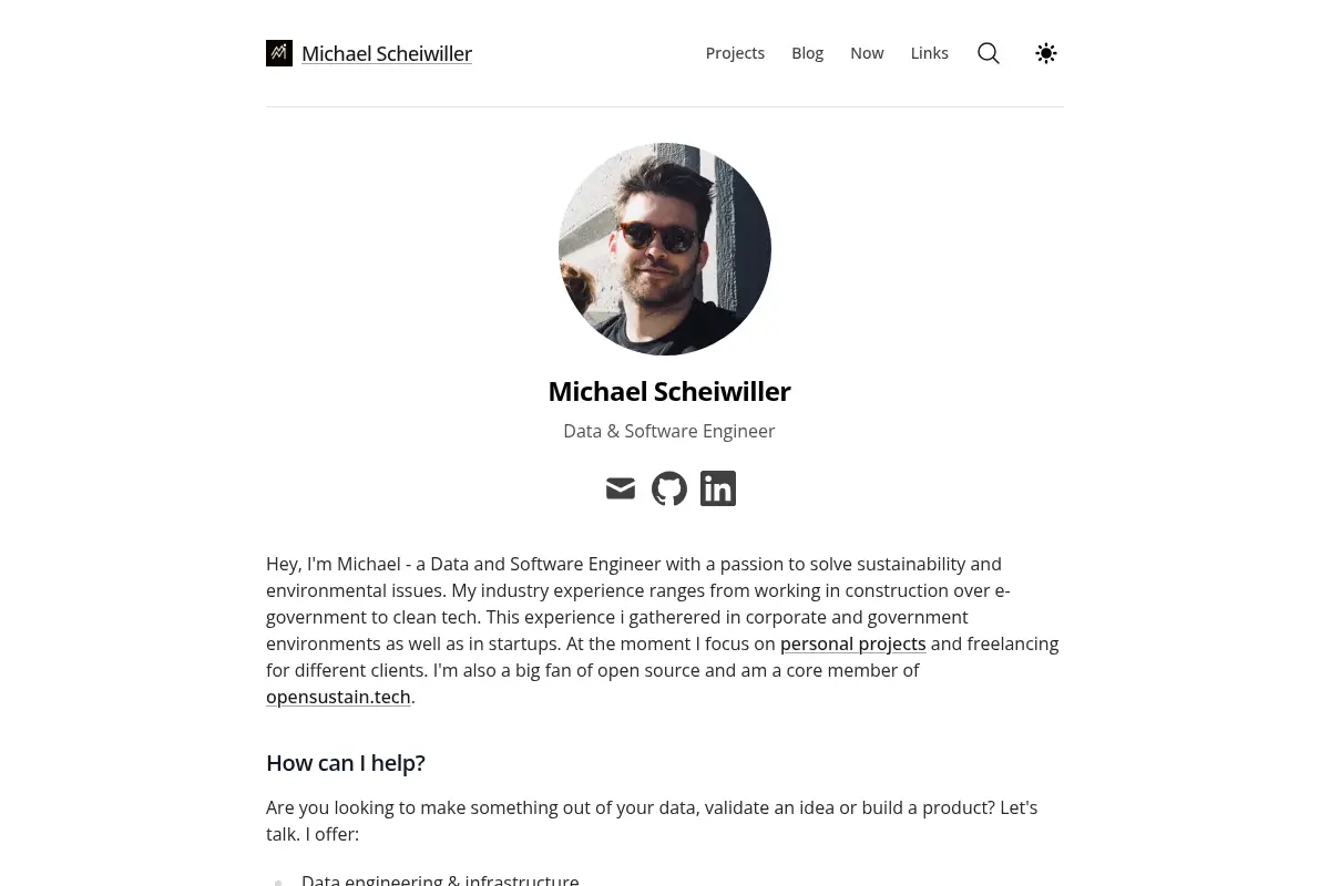 Michael Scheiwiller's Personal Site