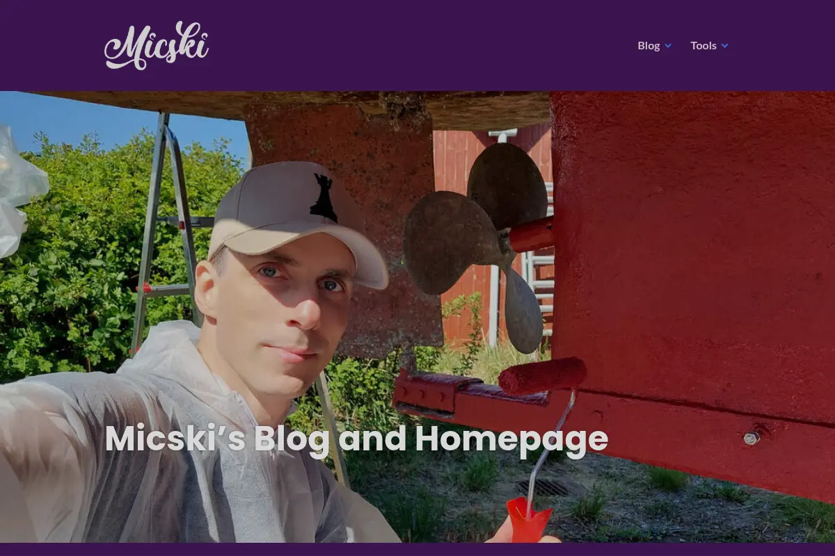 Micski's Blog and Homepage