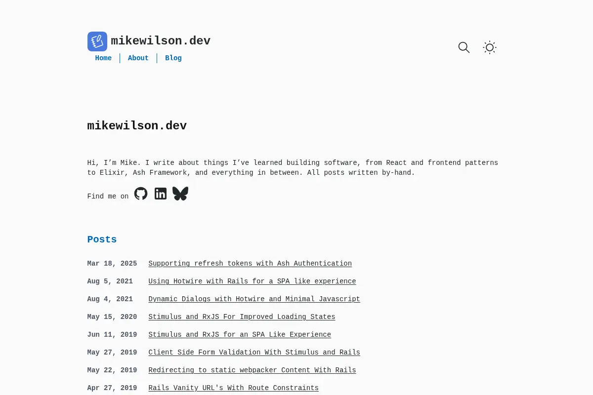 Mike Wilson's Development Blog