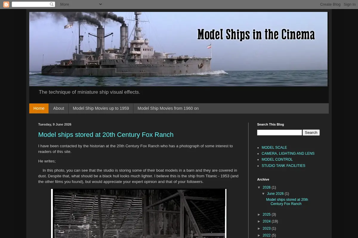 Model Ships in the Cinema