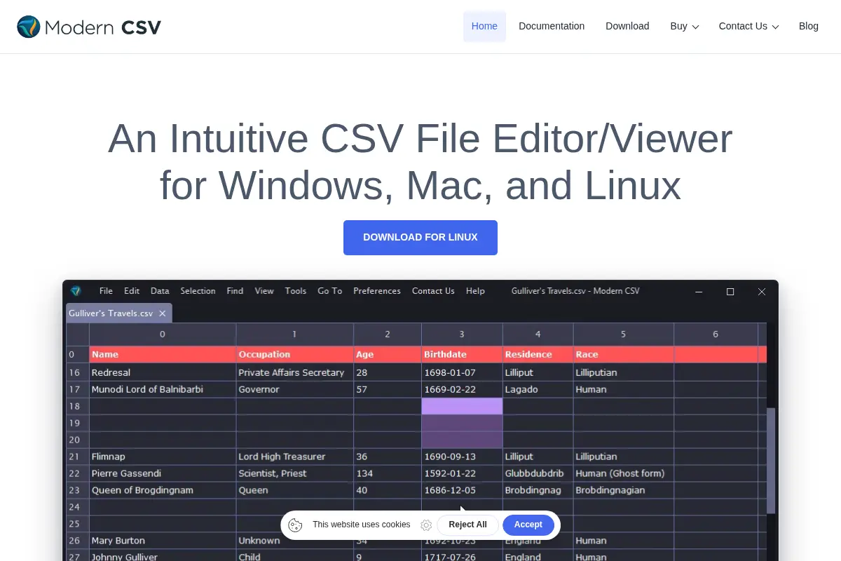 Modern CSV