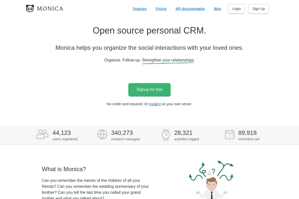 Personal CRM done right - Monica