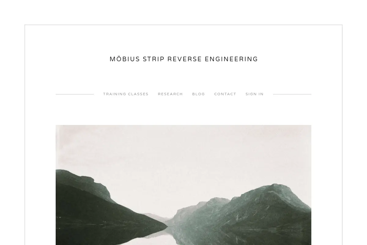 Möbius Strip Reverse Engineering