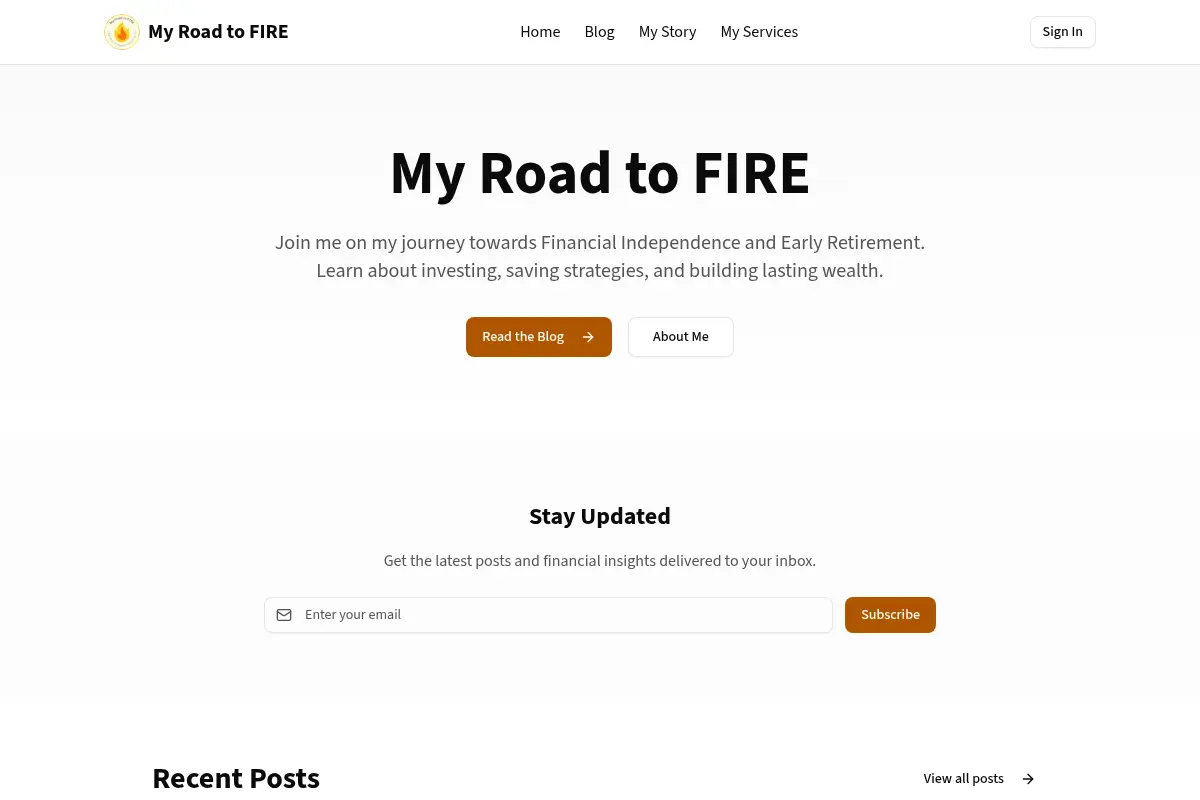 My Road to FIRE