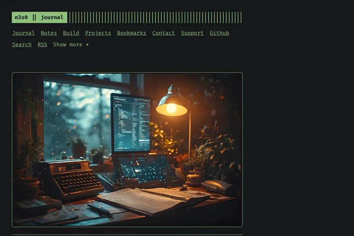 n3s0 || journal