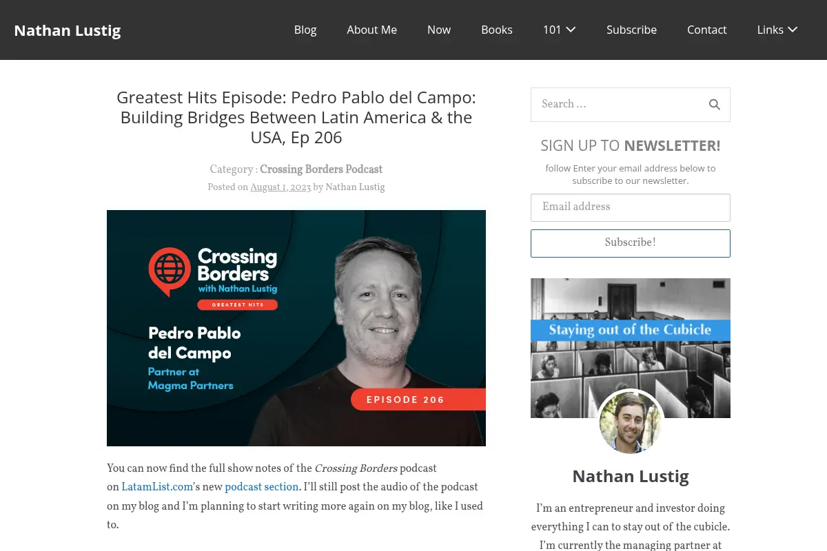 Nathan Lustig – Staying out of the Cubicle
