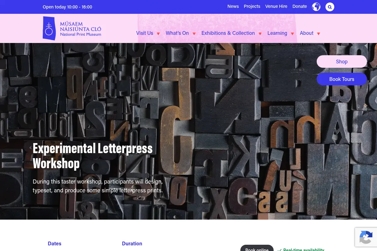 Experimental Letterpress Workshop - National Print Museum