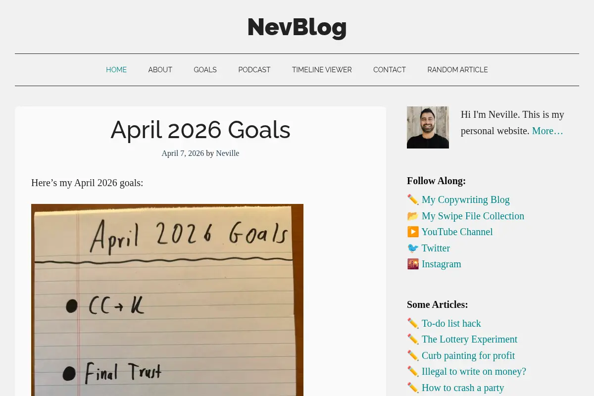 NevBlog - Neville's Digital Surrogate Brain