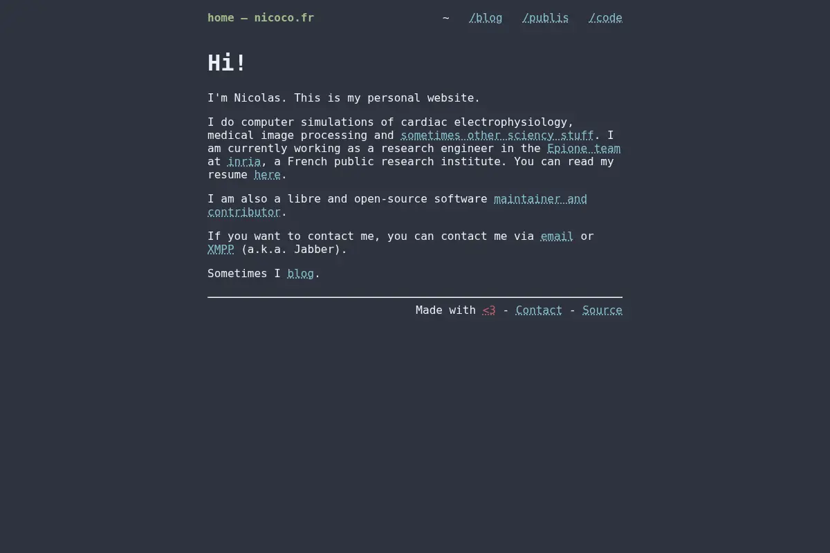 nicoco.fr — personal website