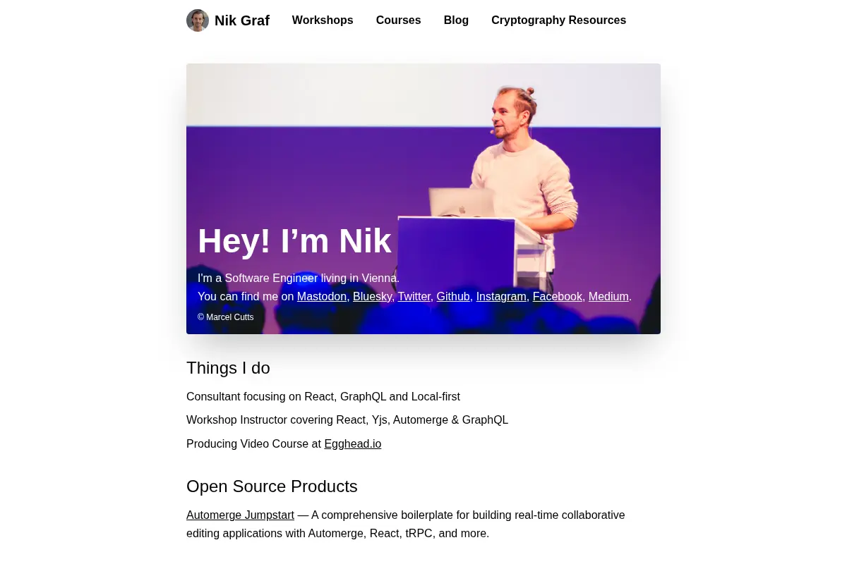 Nik Graf — Software Engineer