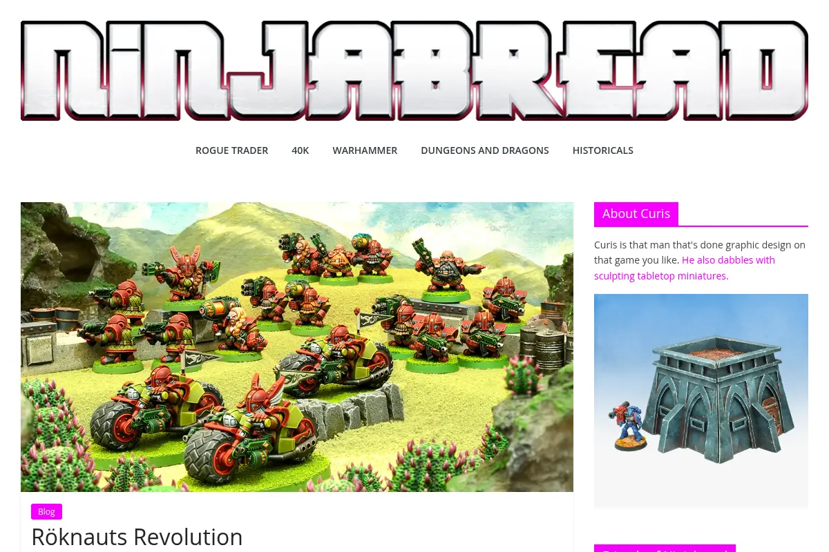 Curis's Ninjabread – Wargame and RPG Miniatures