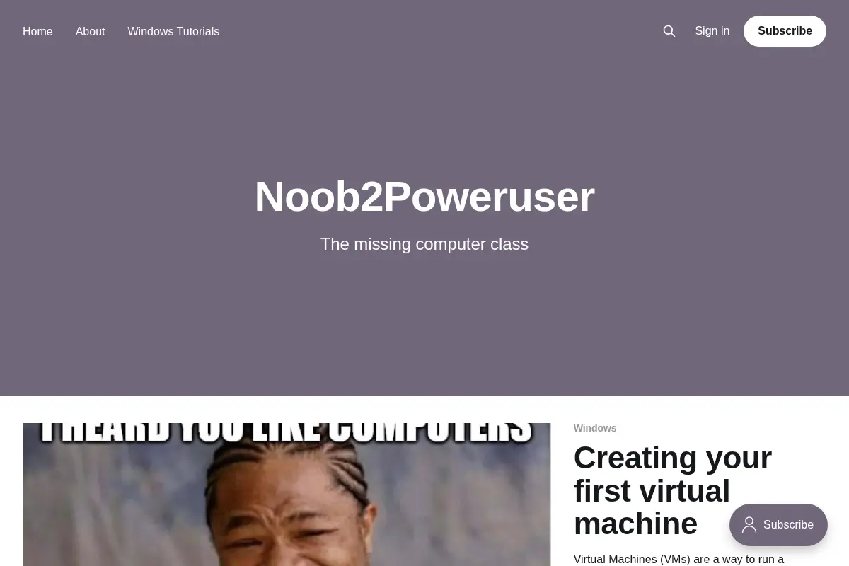 Noob2Poweruser