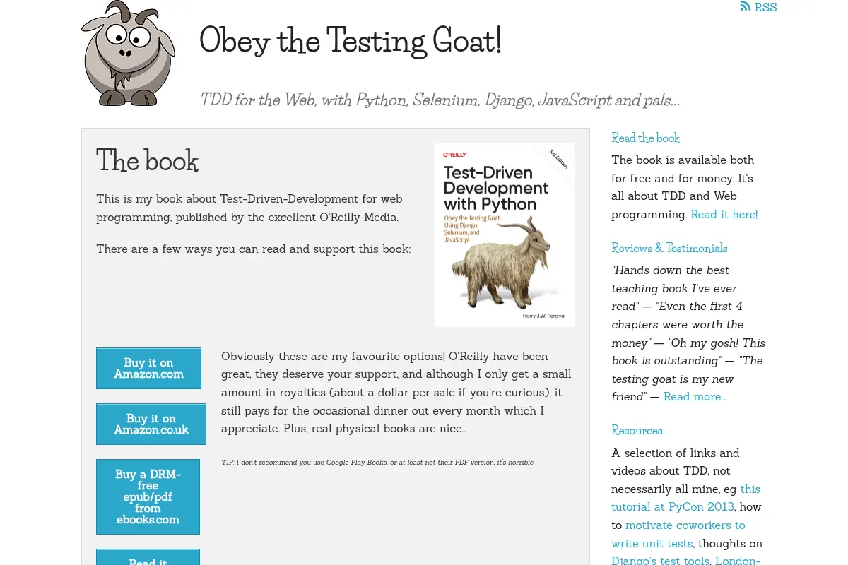 Obey the Testing Goat!