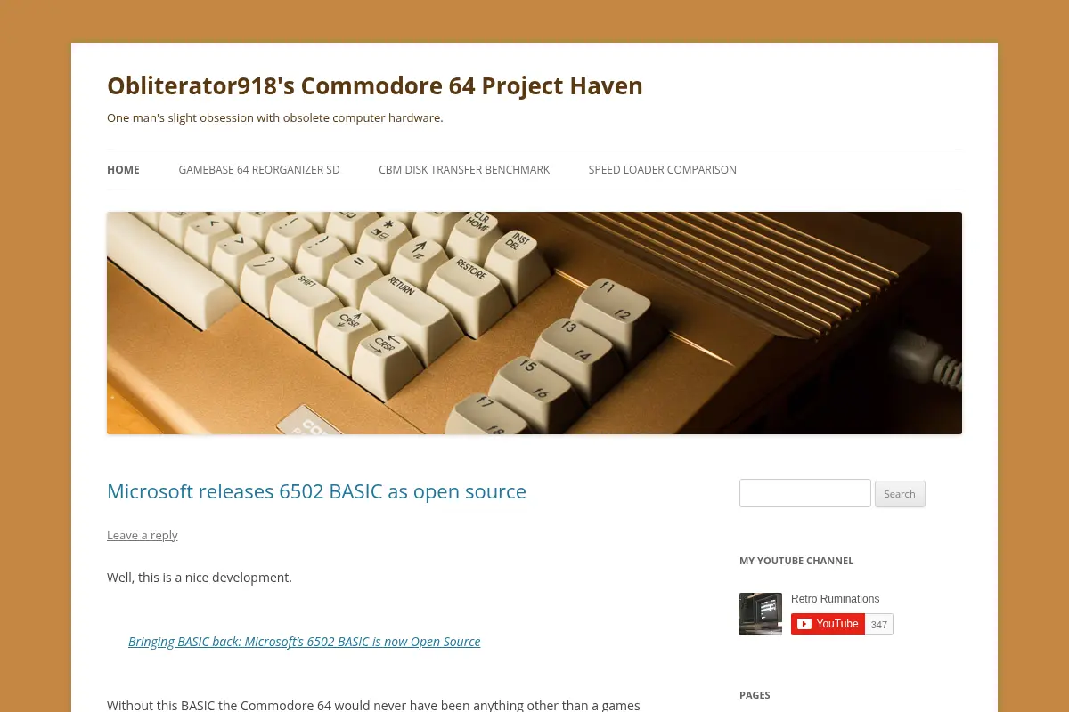 Obliterator918's Commodore 64 Project Haven