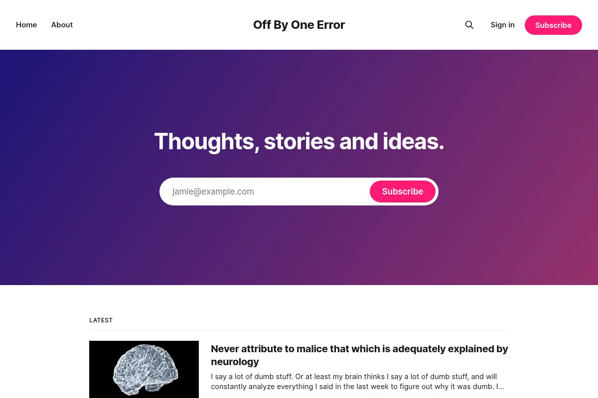 Off By One Error