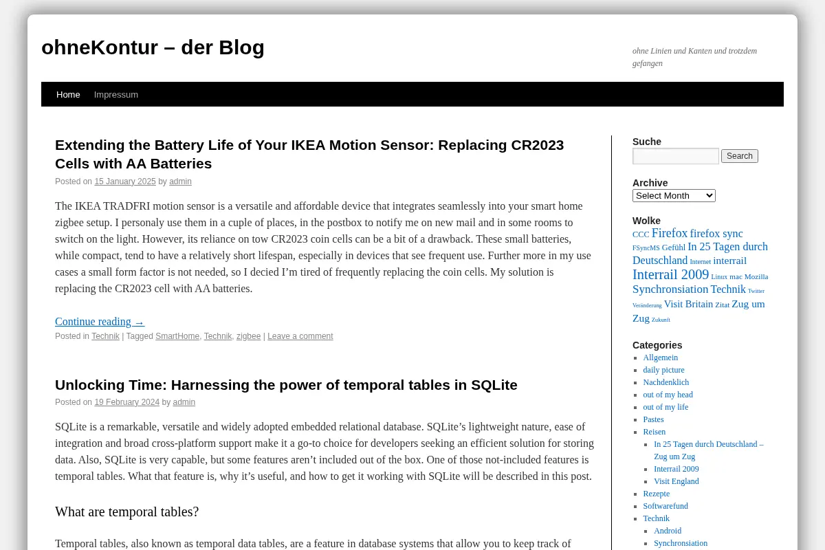 ohneKontur - der Blog