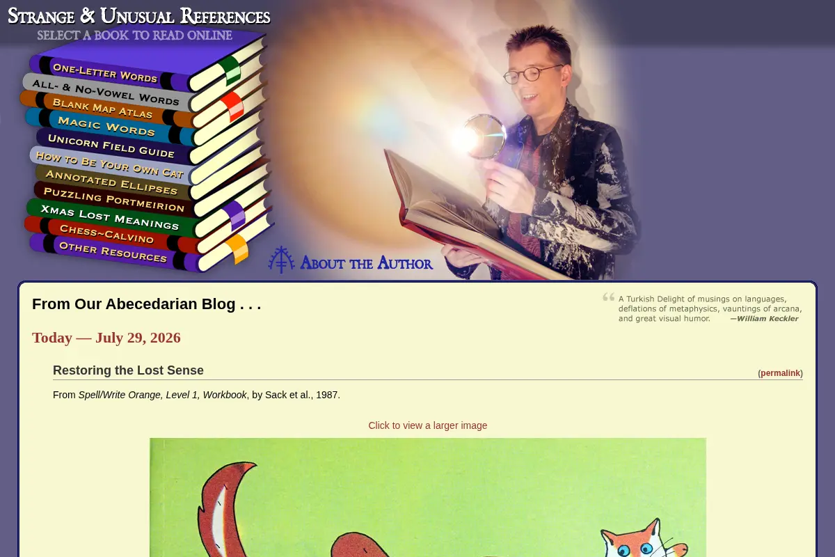 Strange & Unusual References