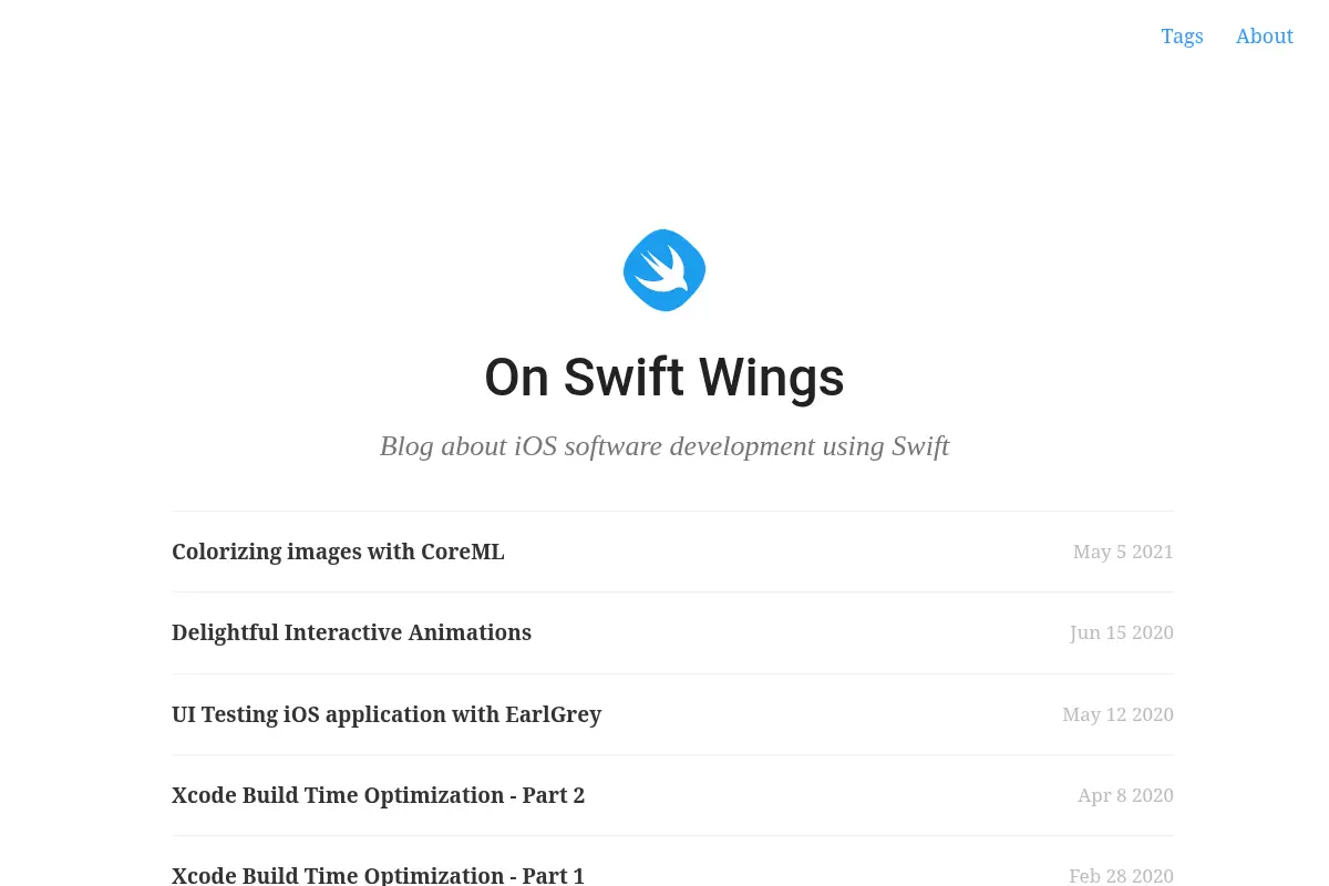 On Swift Wings