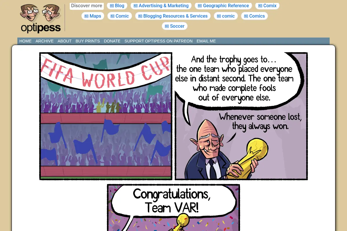 Optipess – A webcomic. On the Internet.