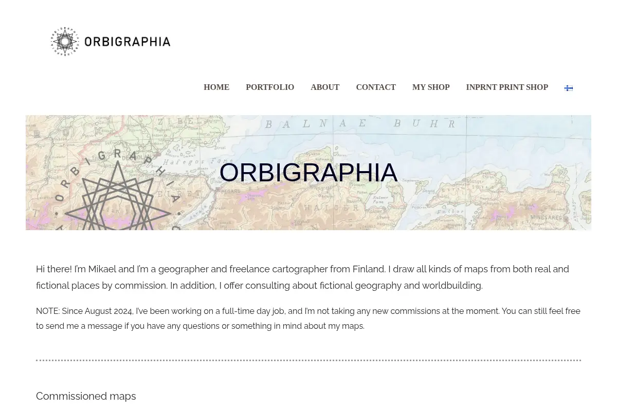 Orbigraphia • Hand-drawn maps and fictional geography