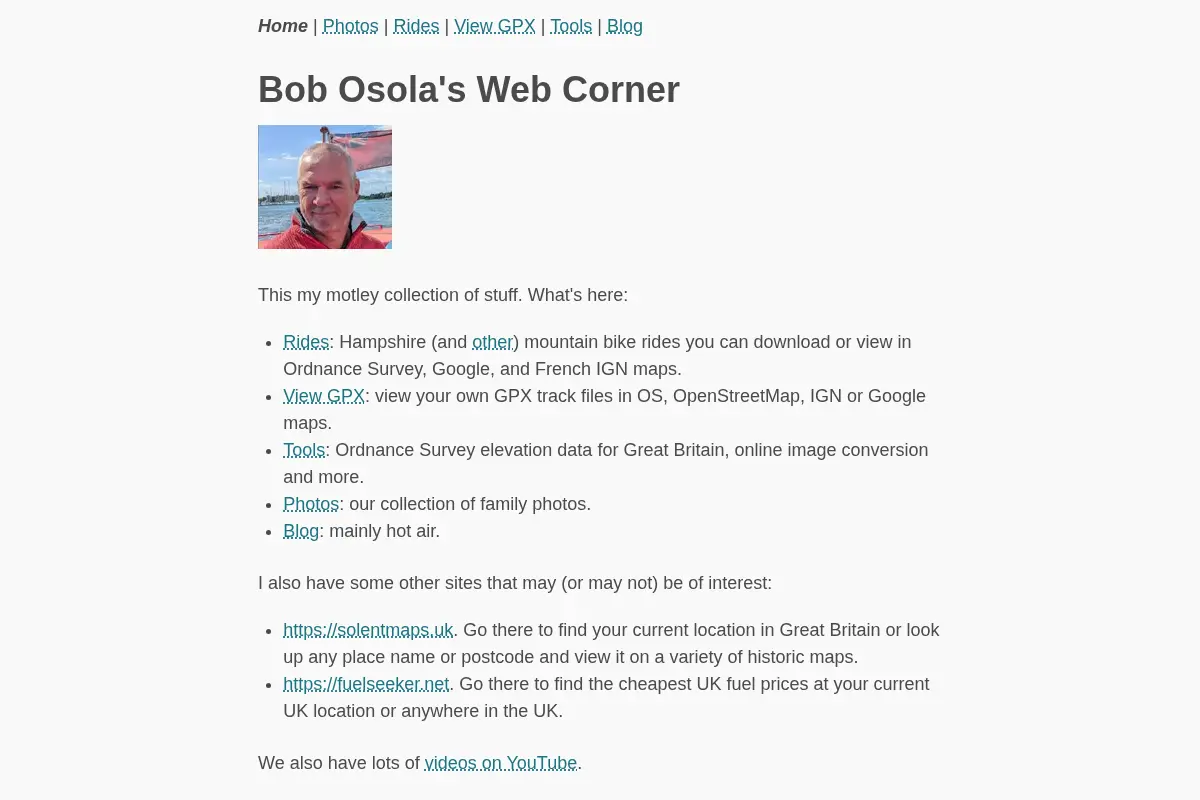 Bob Osola's Web Corner