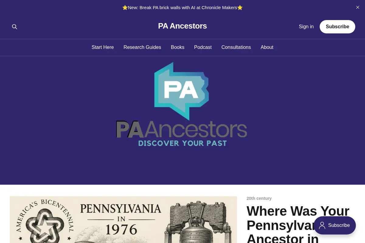 PA Ancestors