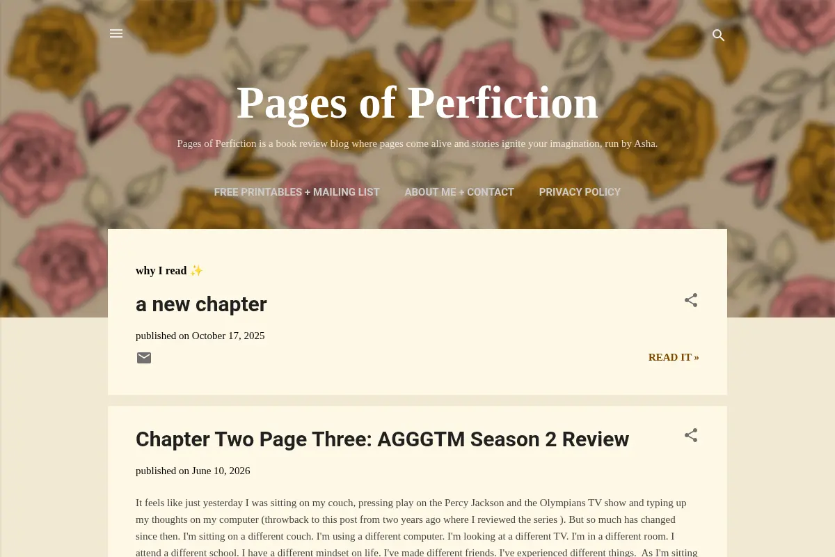 Pages of Perfiction
