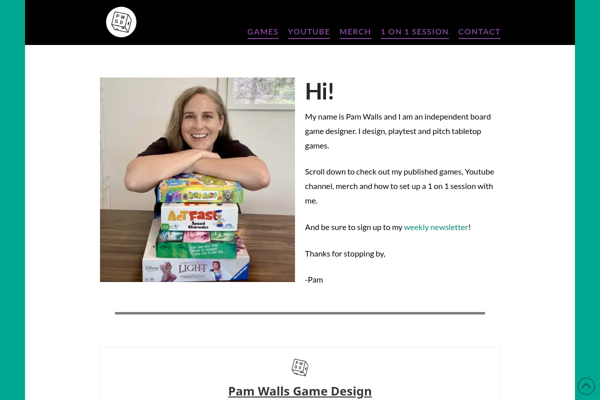 Pam Walls Game Design