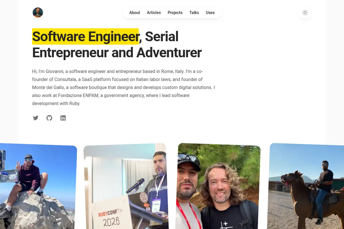 Giovanni Panasiti's Portfolio and Blog