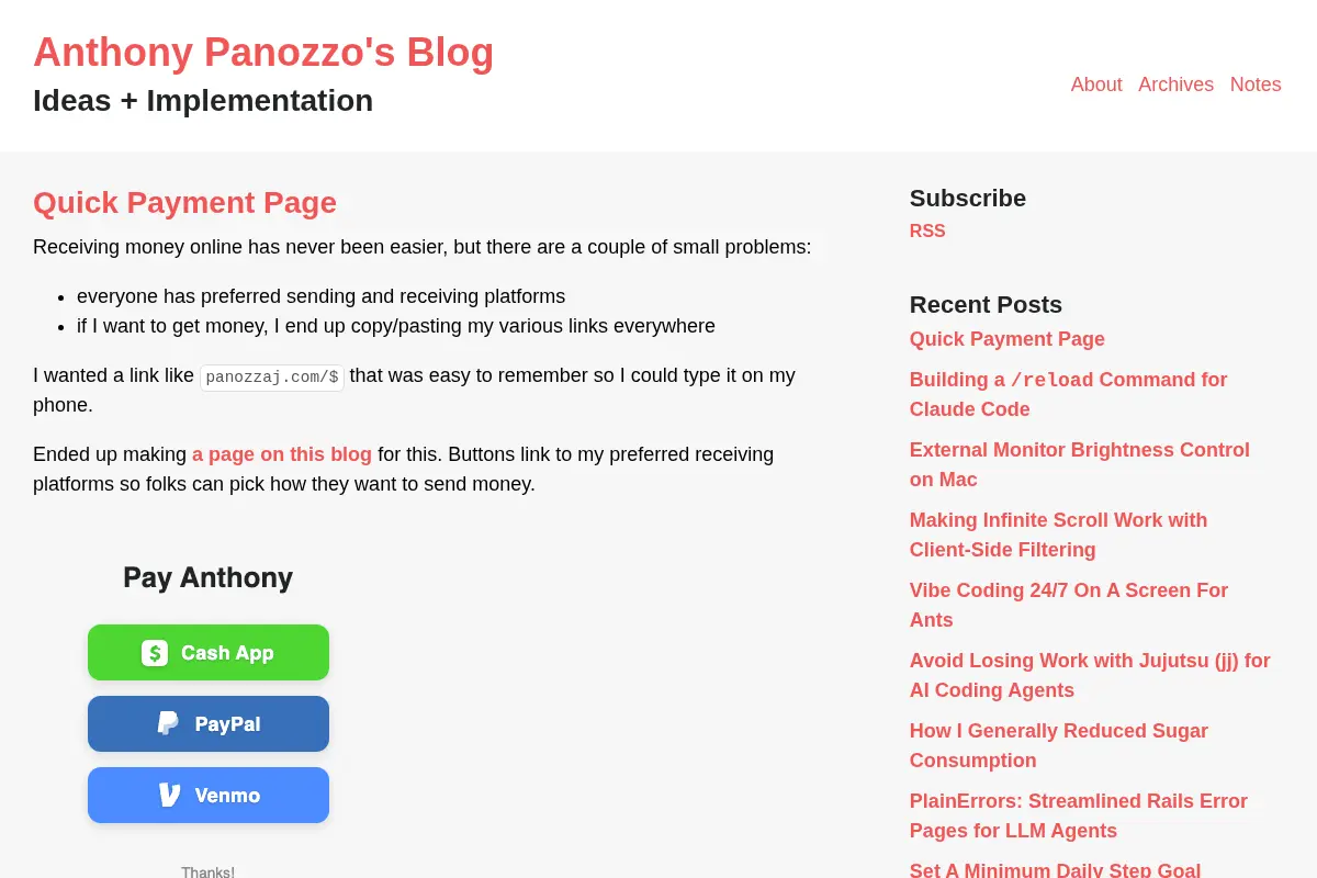 Anthony Panozzo's Blog