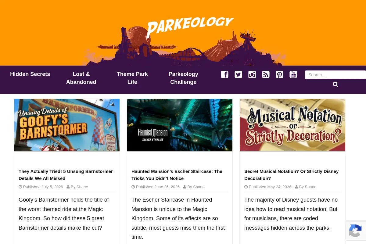 Parkeology - Obscure secrets and offbeat history from the Disney theme parks