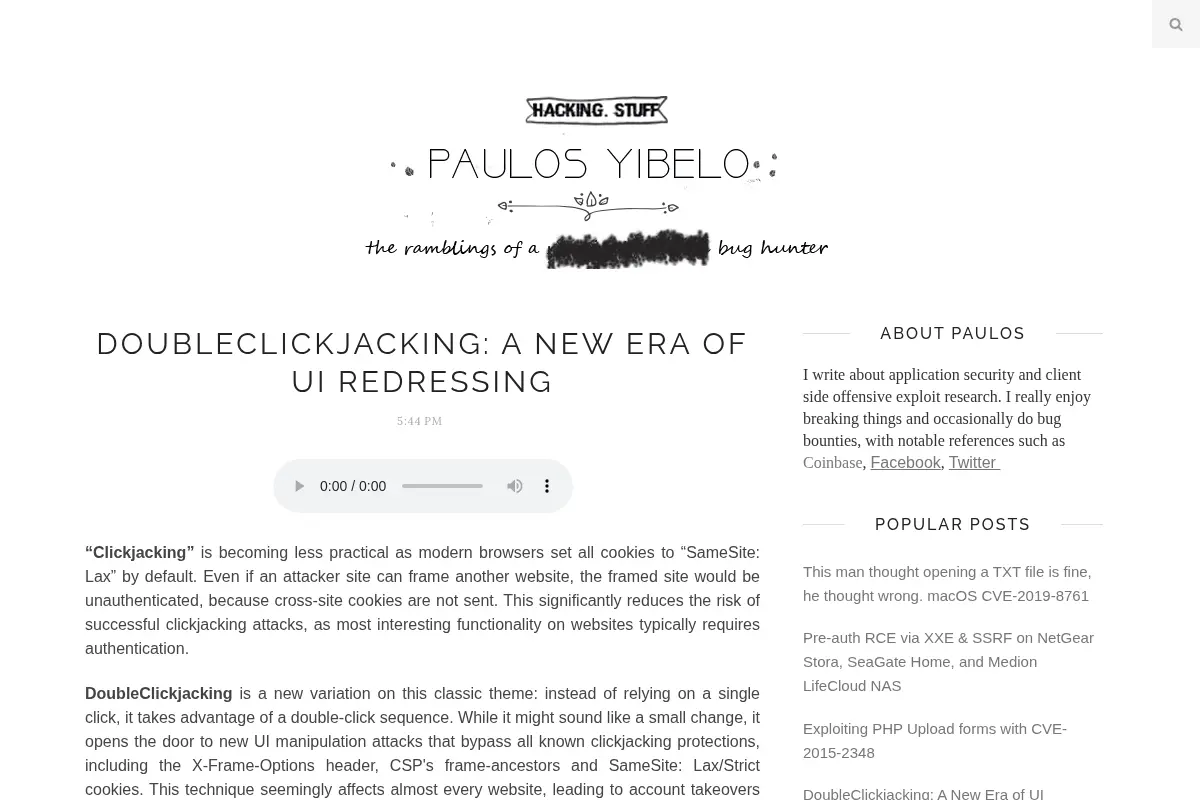 Paulos Yibelo - Hacking Research