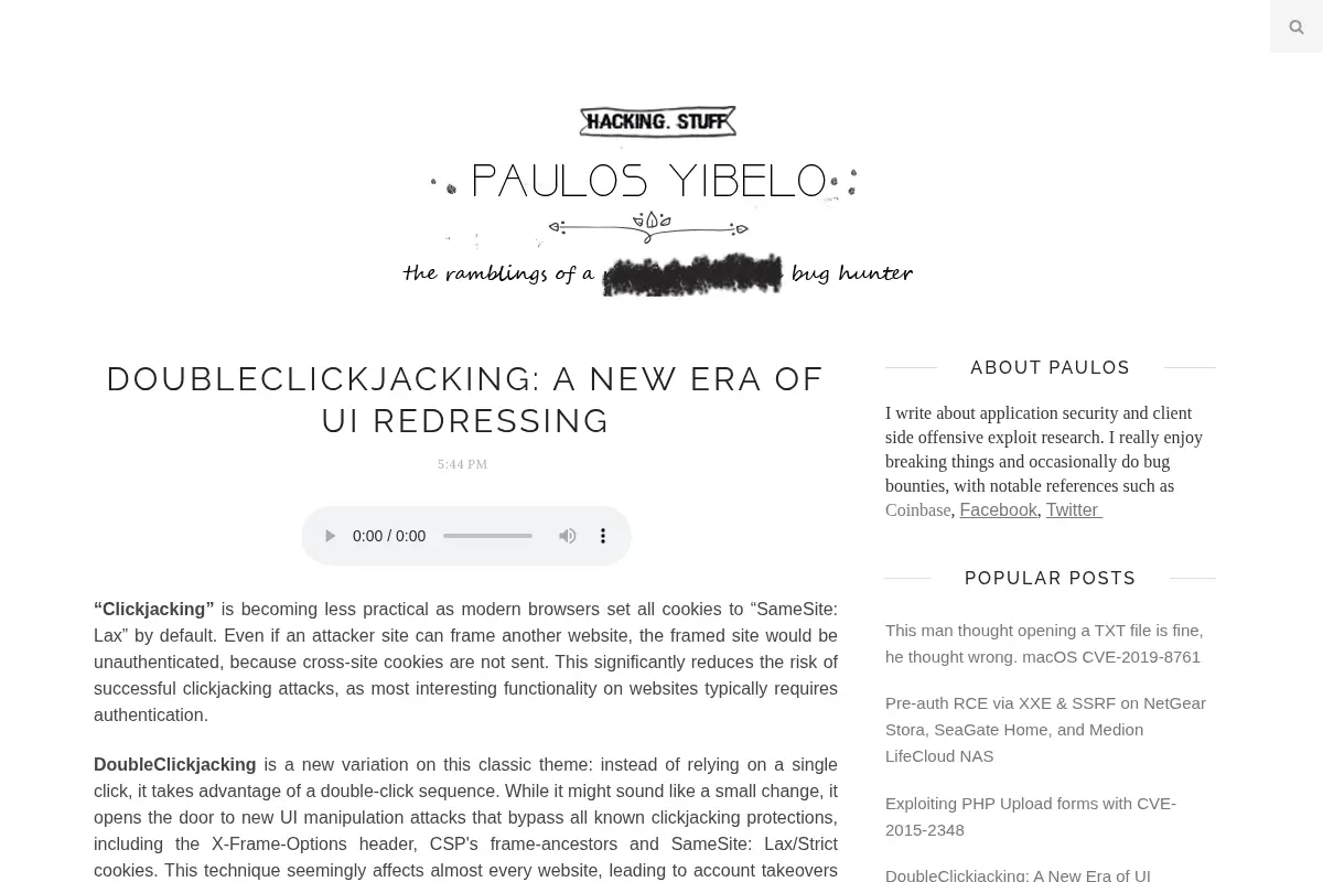 Paulos Yibelo - Hacking Research