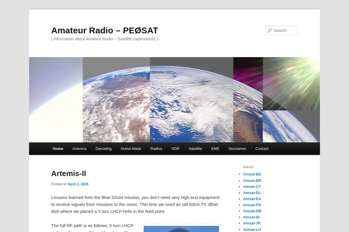PEØSAT – Amateur Radio Satellite Experiments